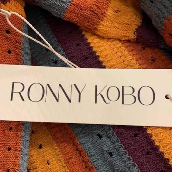 Ronny Kobo Collection Multicolor Striped Midi Dress - Picture 5 of 8